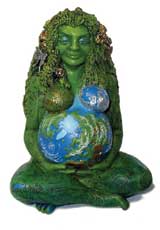 Estátua representando Gaia, a deusa Terra