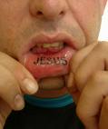 Jesus na boca